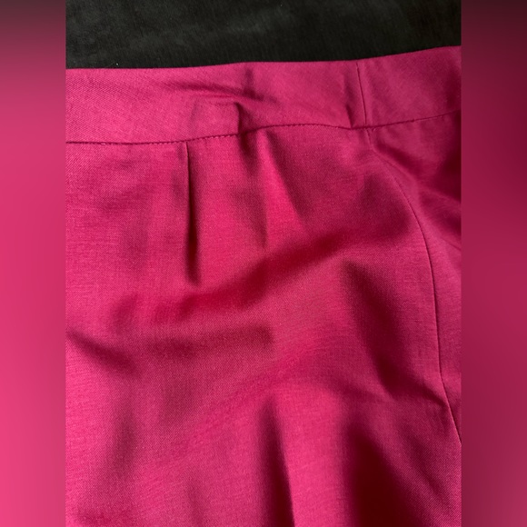 Jones Wear Essential Red NWT Crease In Front &.Back Wide & Straight Leg Sz 6 - Picture 4 of 15